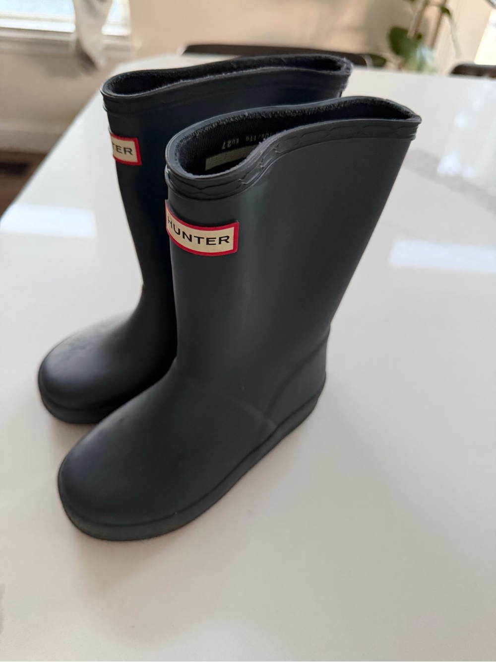 Hunter Kids First Classic Rain Boots Navy 10/11